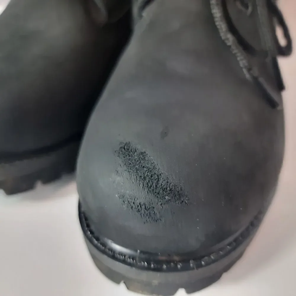 Timberland Black Nubuck Suede Boots 10661 Size 7